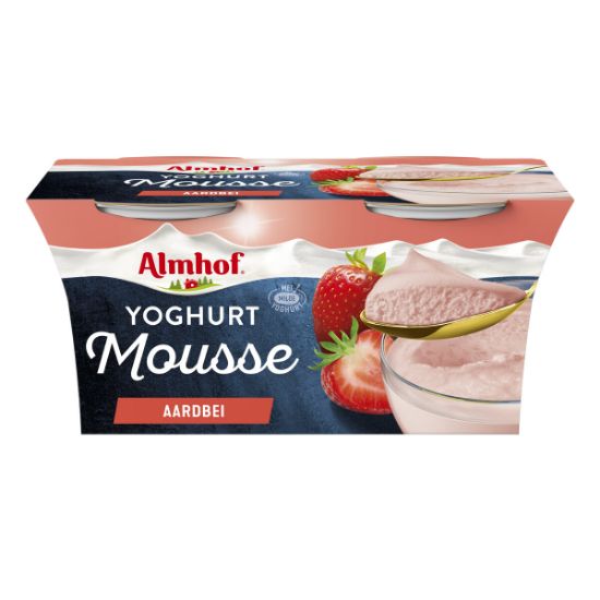 Afbeeldingen van YOGHURT MOUSSE AARDBEI